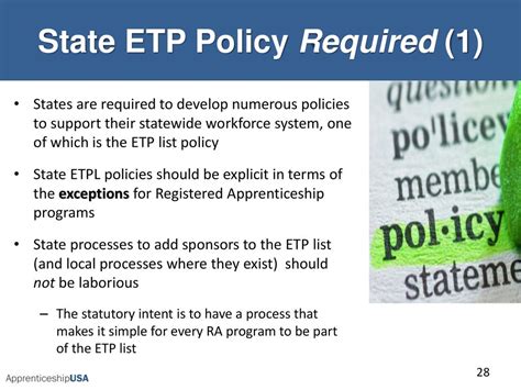 PCS POLICY AND EXCEPTIONS TO POLICY (ETP) 